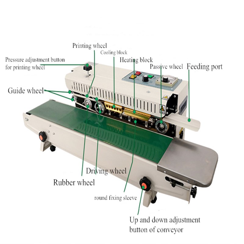 YTKFR900 Automatic Continuous Film Plastic Bag Sealing Machine/Sealer