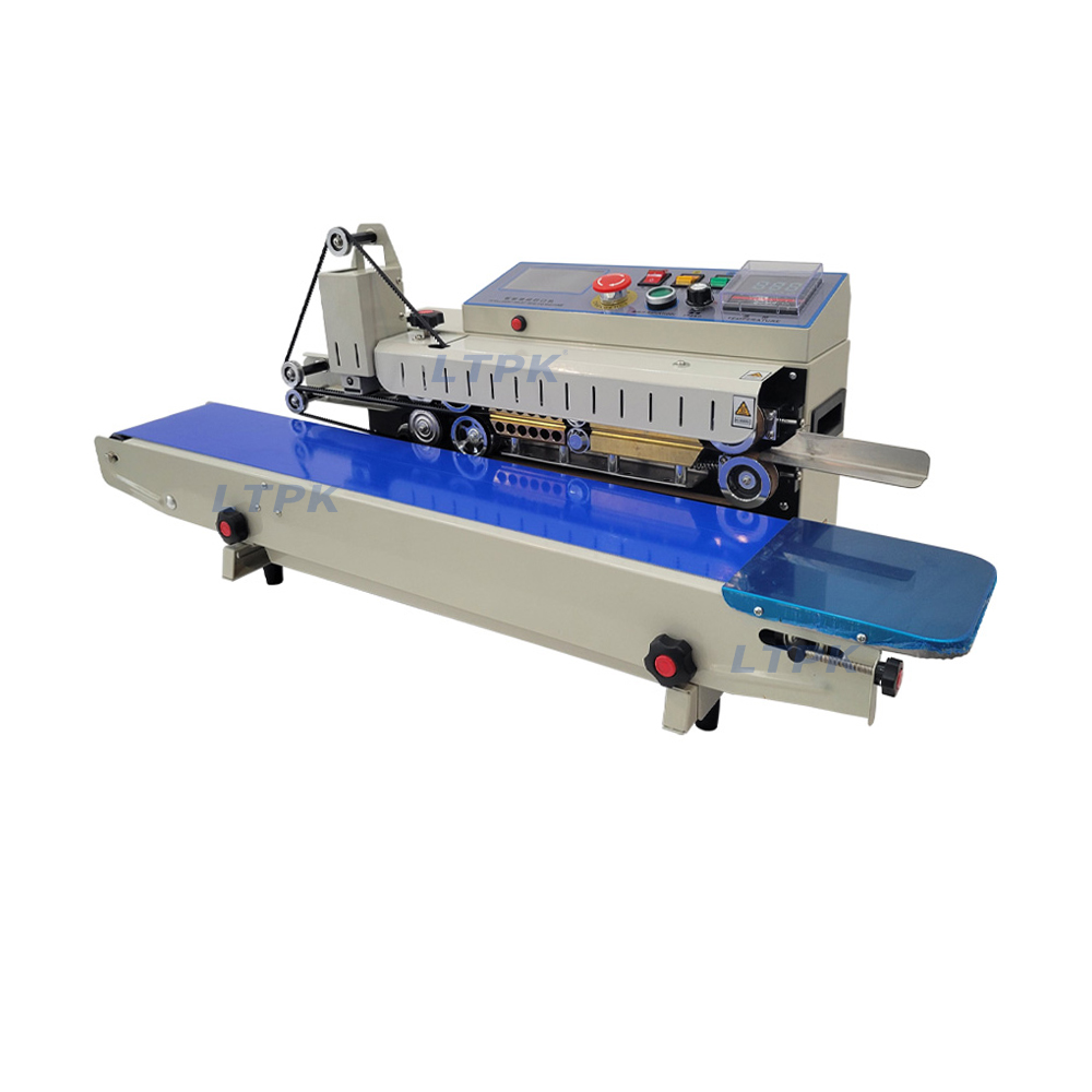 plastic bag band sealer continuous packing ink wheel blue or green sealing machine