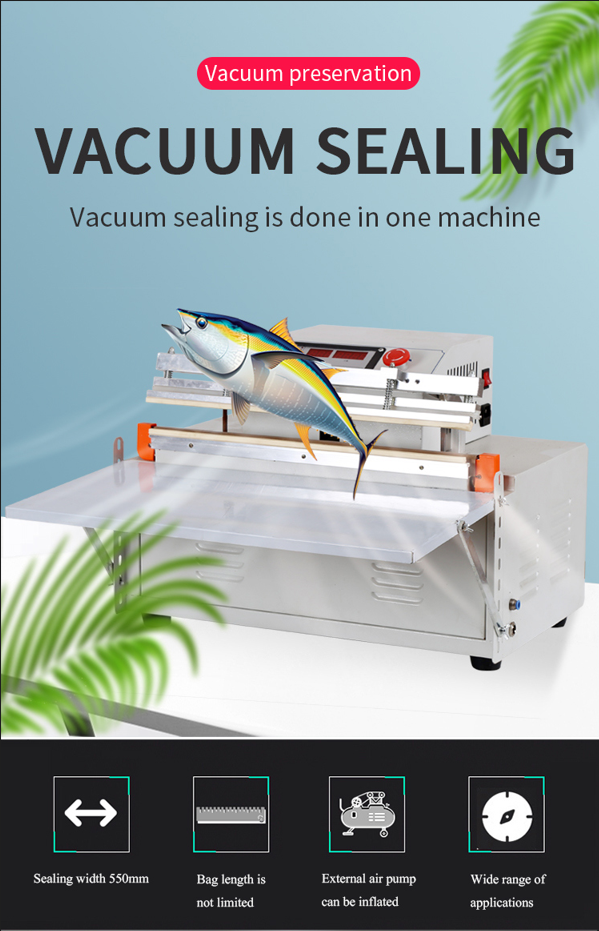 YTK-RL500 vacuum packing machine food vacuum <a href=https://www.ytkpack.com/Sealing-Machine.html target='_blank'>sealing machine</a> for beverage fruit