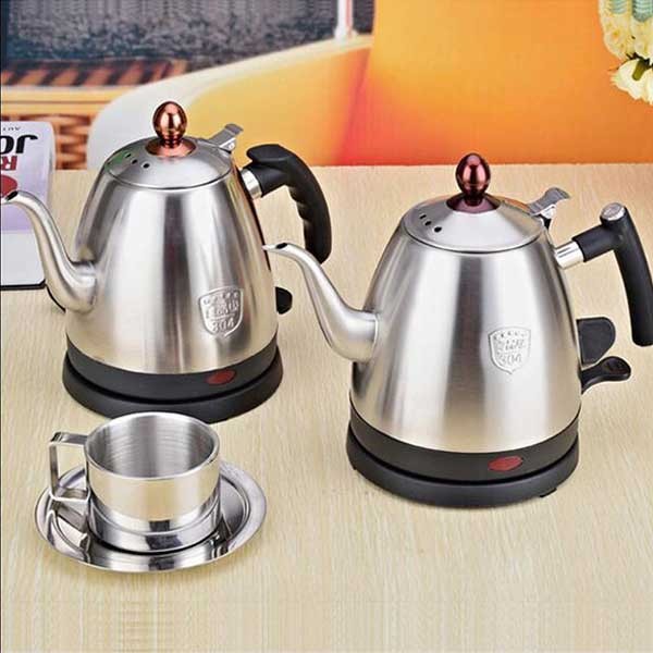 304 stainless steel electric kettle coffee boiled water bottle hand teapot long mouth tea kettles tea maker machine