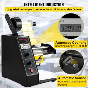 Automatic Label Dispenser Device 140mm 1150D Portable Label Applicator Sticker Separating Auto Label Stripping Machine