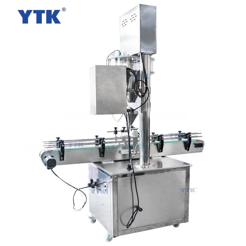 Automatic Powder Filling Bottling Machine Spice Powder Screw Weighing Filling Machine With Coneyor