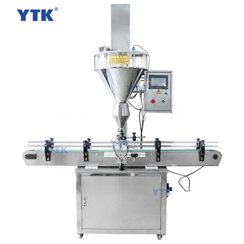 Automatic Powder Filling Bottling Machine Spice Powder Screw Weighing Filling Machine With Coneyor