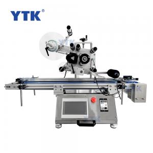 YTK-BL160 Automatic Tabletop Flat Surface Labeling Machine For Stand Up Pouches Cosmetics Labeler