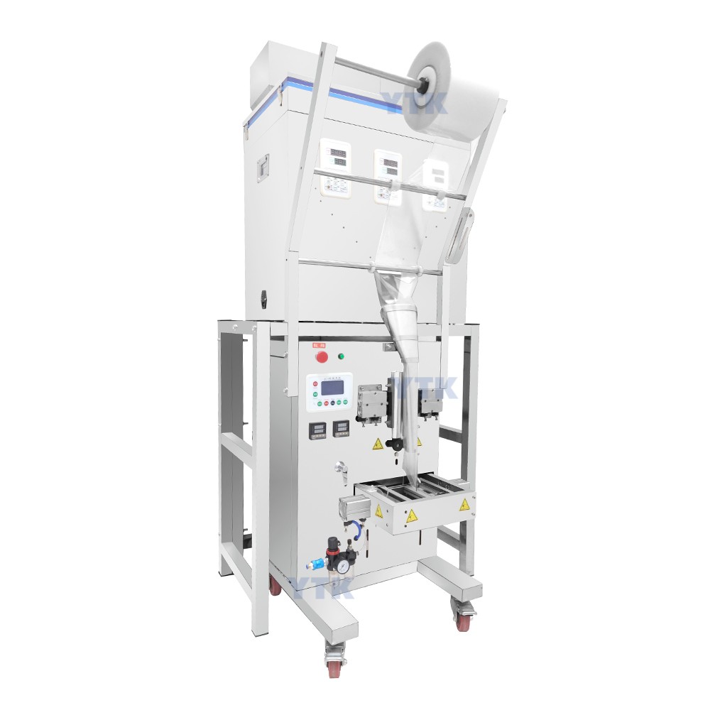 Automatic snacks beans grain powder granule bag sachet stick packing machine with 4 weighing scales filling doser