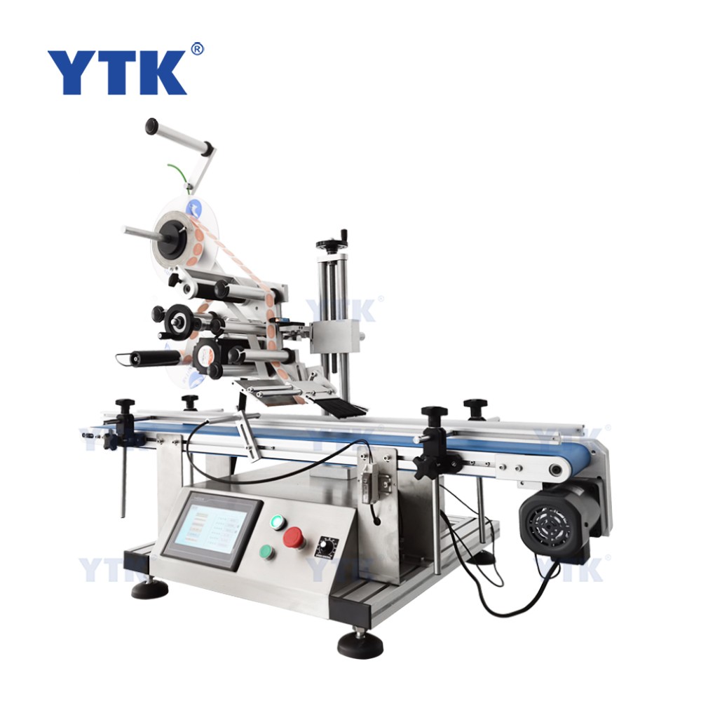 YTK-160 Automatic Tabletop Flat Surface Small Carton Box Labeling Machine For Square Bottles