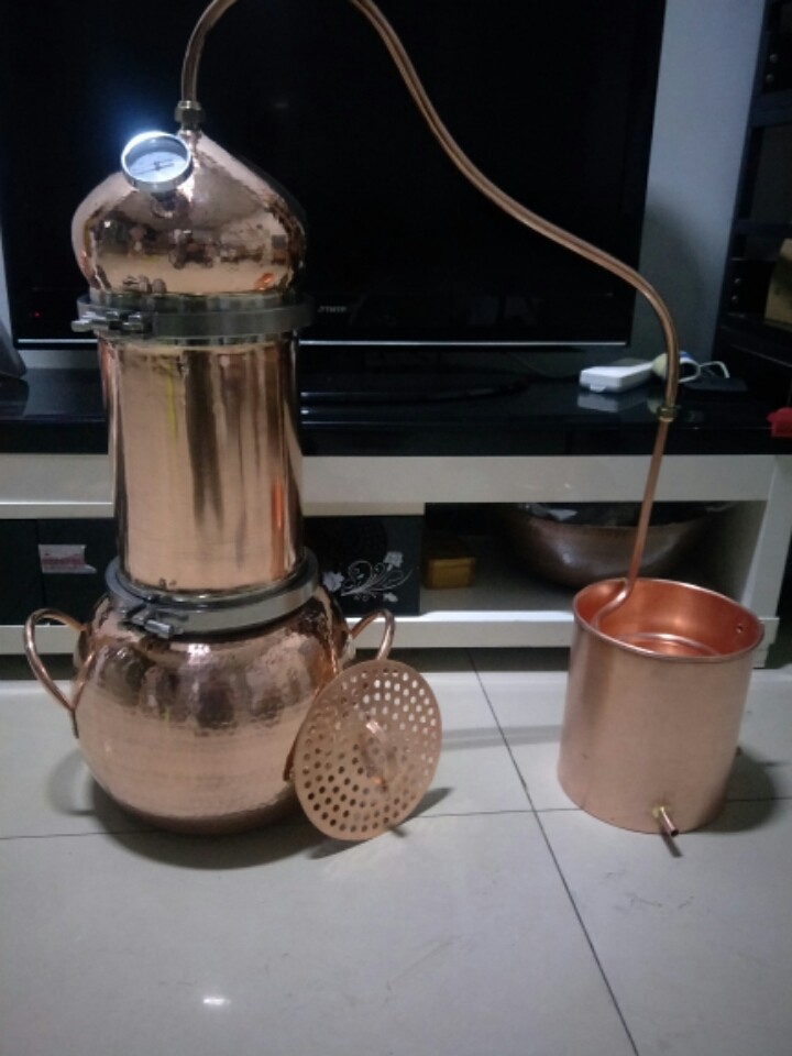 Distiller for Essential Oil, Copper Home Herb Essential Oil Distiller