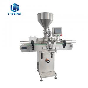  Automatic Vertical Single Head Servo Oil Bottle Liquid And Paste Filling Machine With Conveyor 