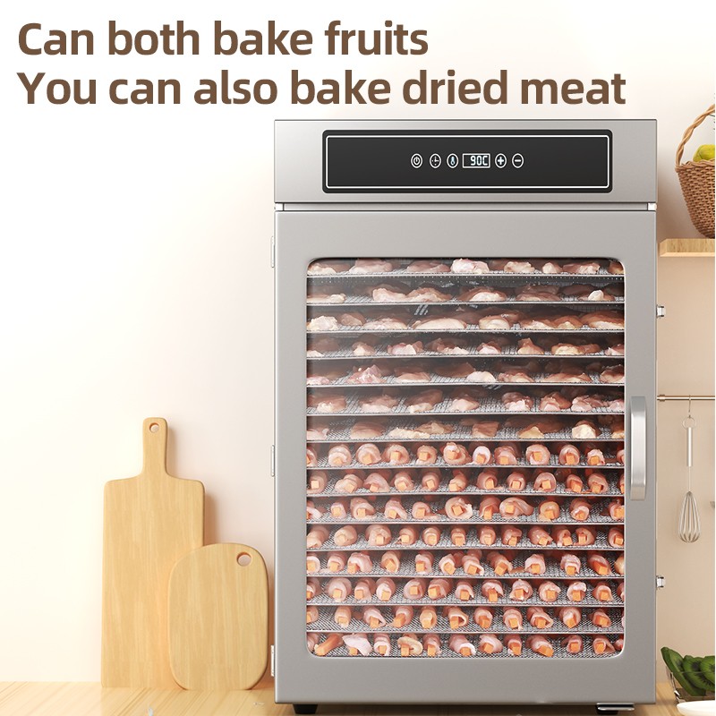 Stainless Steels Fruit Dryer Food Dehydrate 16 Layer Tomatoe Dehydrate Machine