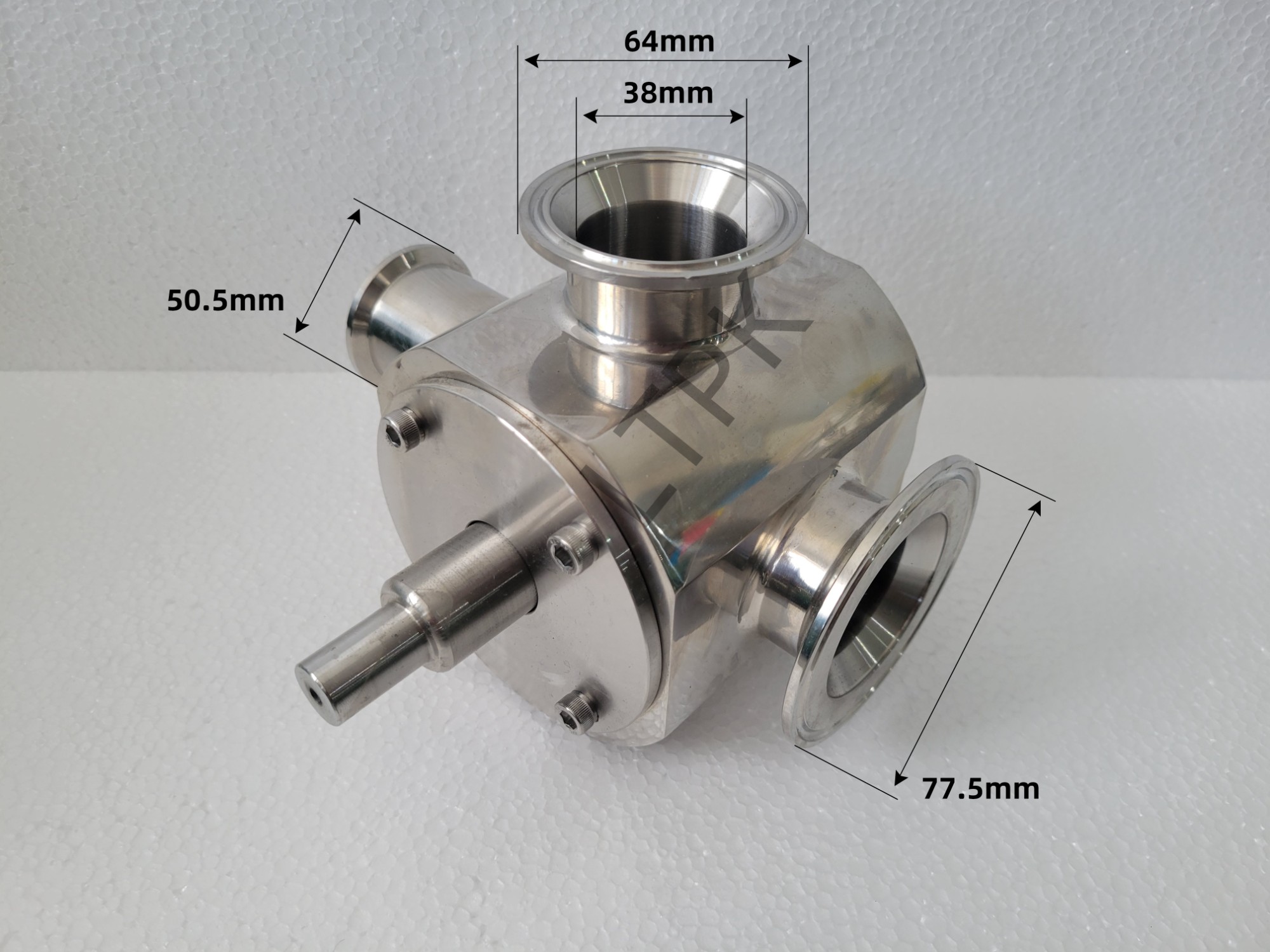 Industrial Price Spare Part DN15-DN80 Stainless Steel Rotary Three Way Control Valve for Pneumatic Filling Machine