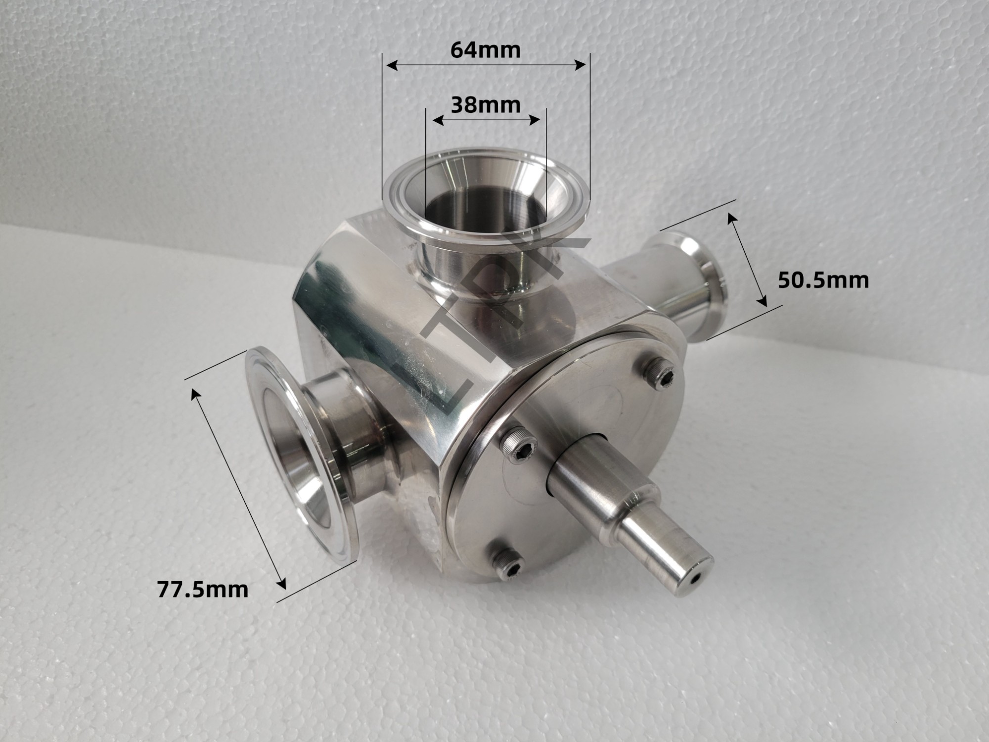 Industrial Price Spare Part DN15-DN80 Stainless Steel Rotary Three Way Control Valve for Pneumatic Filling Machine