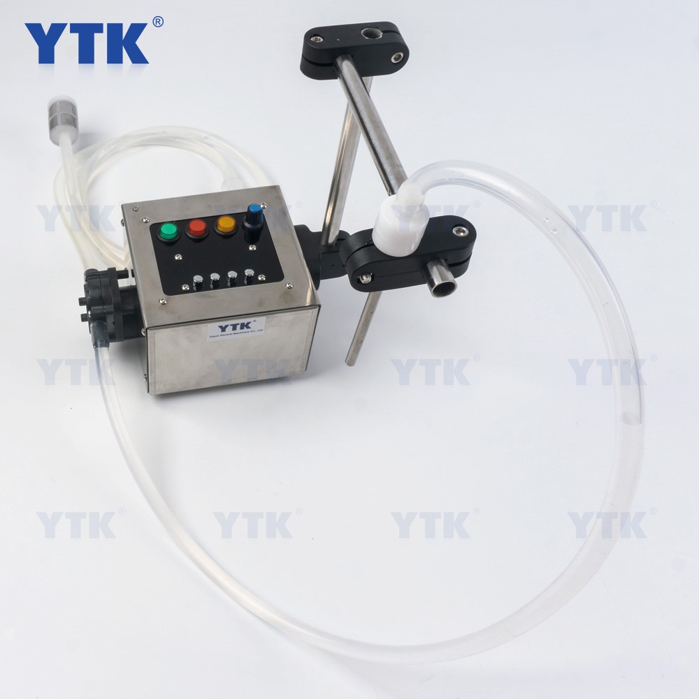 YTK-360S small liquid filling machine 304 stainless steel pump cup filler machine bottle filler filling bottle