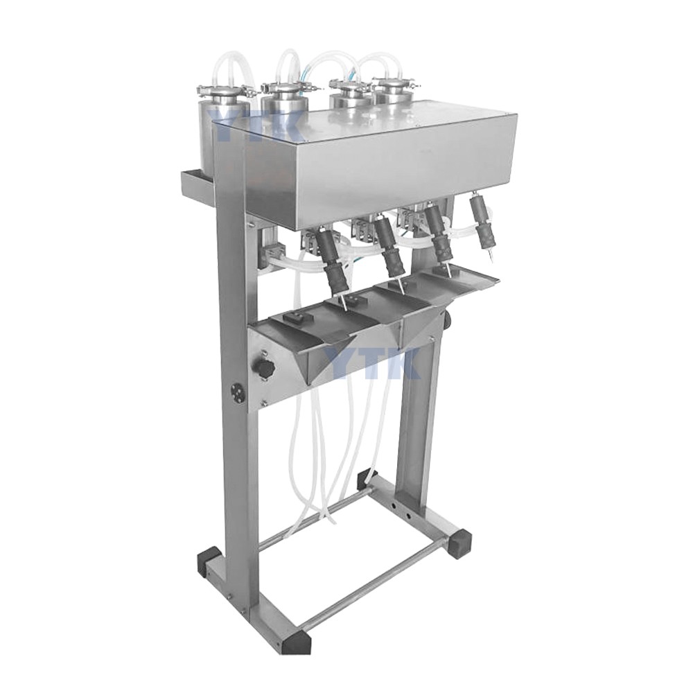 Automatic Pneumatic Four Heads Perfume Bottle Filler Filling Machine 