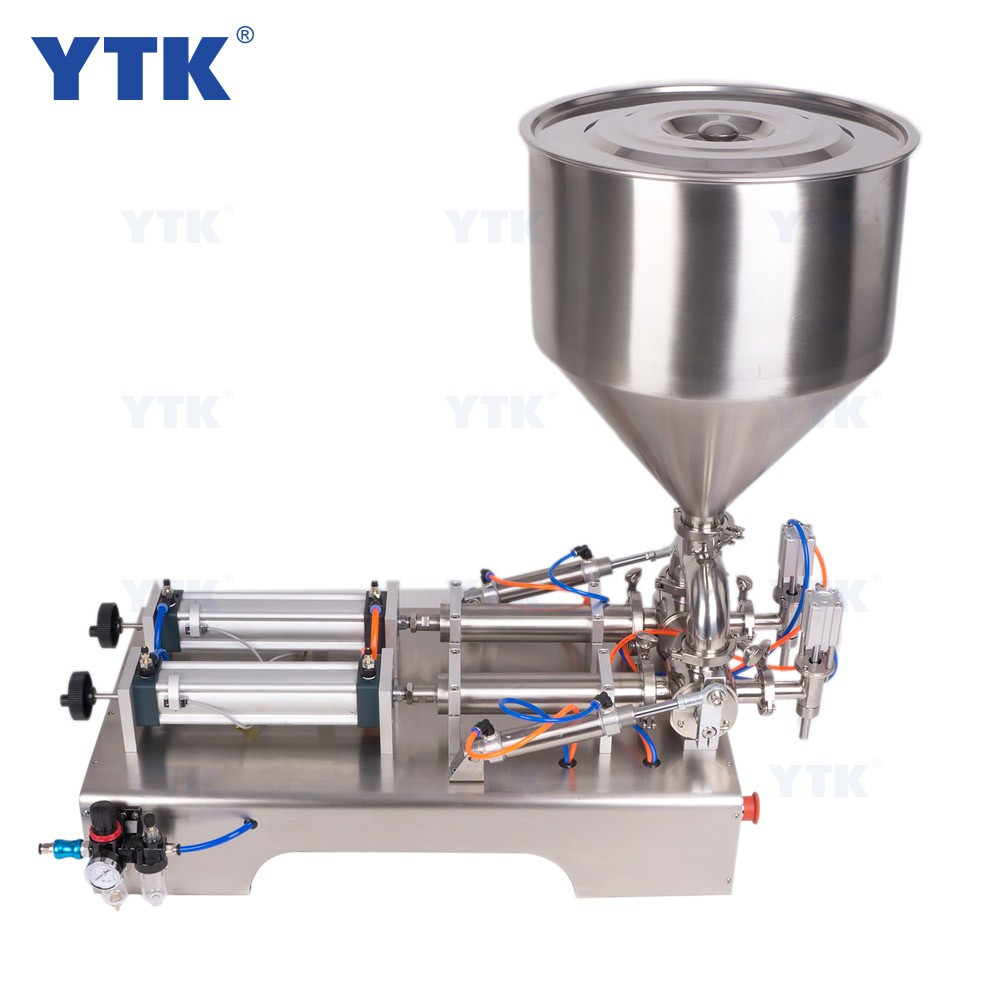 YTK-G2WG Semi-automatic 10-100ml Two Heads Ointment Shampoo Honey Filling Machine