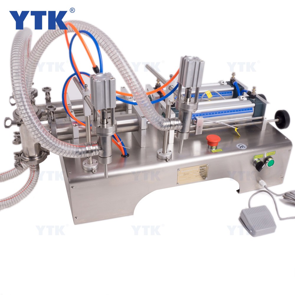 YTK-G2WY High Quality Horizontal Double Heads Pneumatic Liquid Filling Machine 