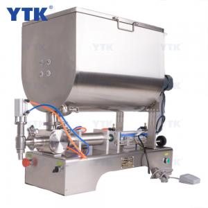 YTK-500U Horizontal Pneumatic Tomato Sauce Paste Filling Machine With Mixer