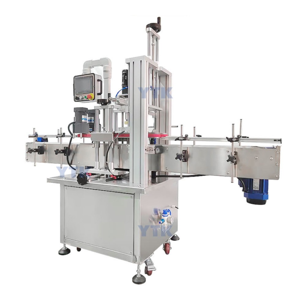 YTK-SC6 High Quality Fully Automatic Vertical Servo Screw Capping Machine For Making Plastic Caps For Plastic Glass Beer Bottles