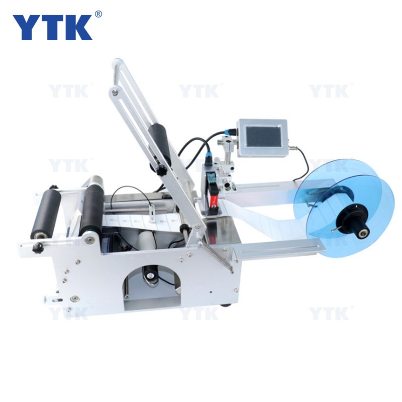 YTK-TP1 Factory Round Bottle Labeling Printing Machine With Date Inkjet Printer