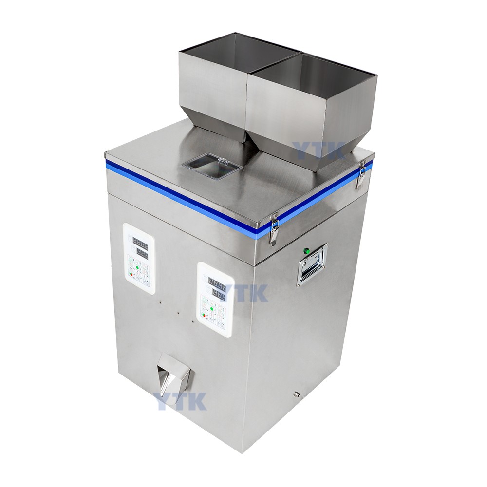 YTK-W200D SEMI AUTOMATIC 2 HEADS POWDER WEIGHING FILLING MACHINE