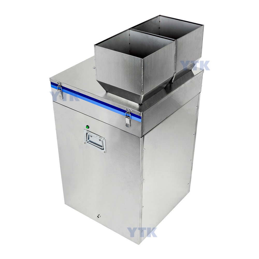 YTK-W200D SEMI AUTOMATIC 2 HEADS POWDER WEIGHING FILLING MACHINE