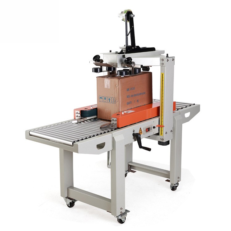 Automatic box wrapping machine for door postal small box sealing machine carton fill and seal machine 
